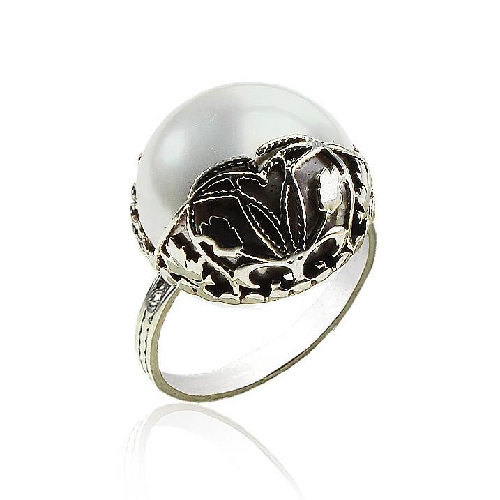 Gümüş incili  otantik yuzuk SGTL11436YUZUK