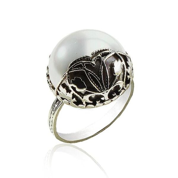 Gümüş incili  otantik yuzuk SGTL11436YUZUK