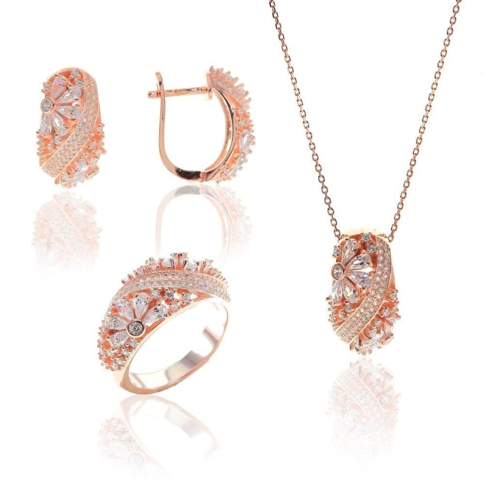baget taşlı Üçlü set SGTL7016