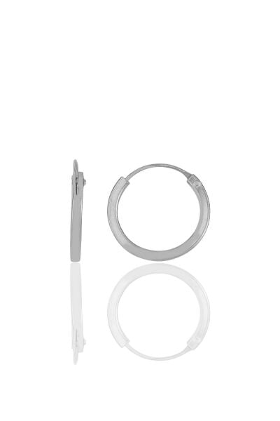Gümüş  14 mm halka küpe SGTL11744RODAJ