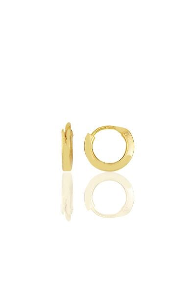 Gümüş altın yaldızlı 10 mm halka küpe Tragus Piercing Helix Kıkırdak Küpesi SGTL11743GOLD