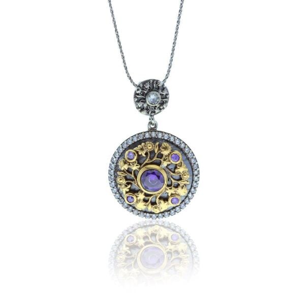 Otantik Ametis taşlı Üçlüset SGTL7030