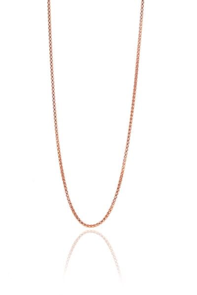 Gümüş rose italyan zincir kolye SGTL8993