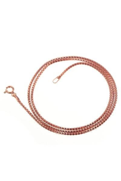 Gümüş rose italyan zincir kolye SGTL8993