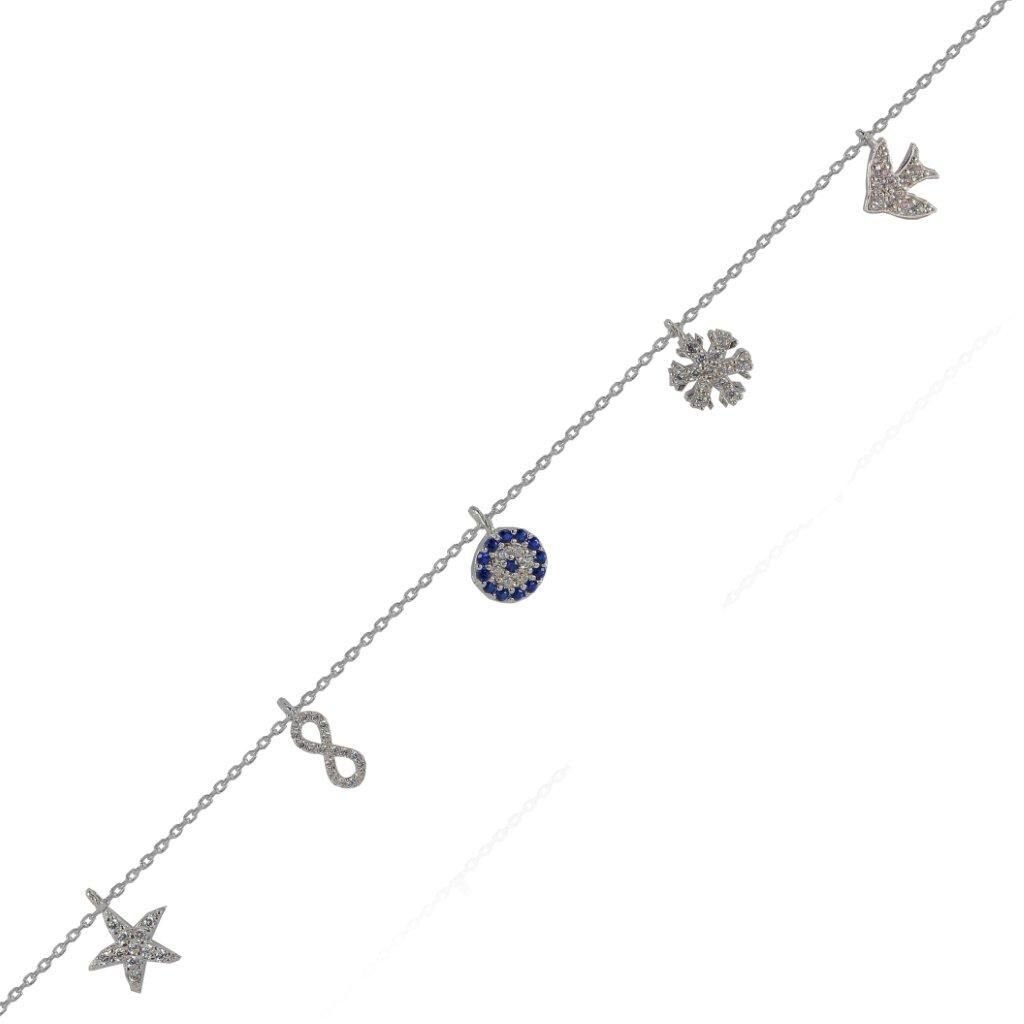 925 ayar gümüş şans bilekliği SGTL4488