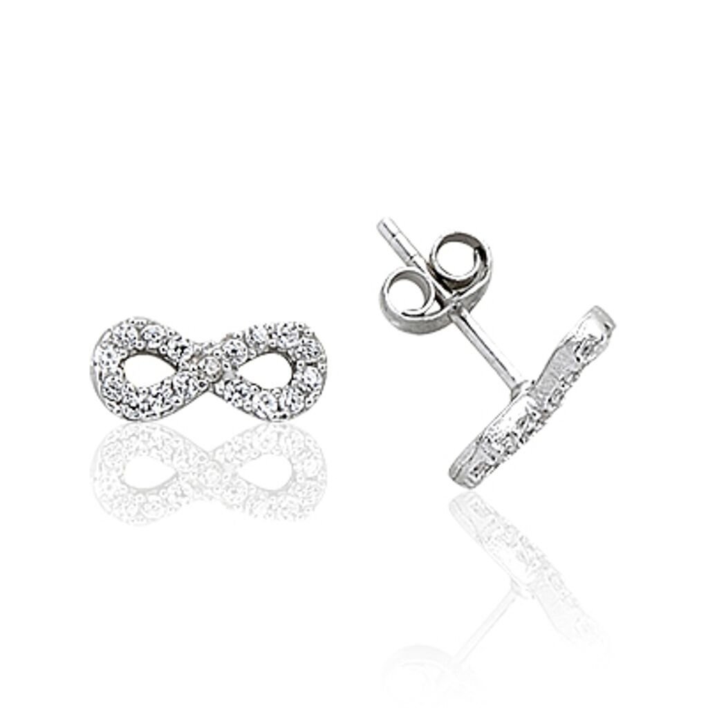 Zirkon taşlı sonsuzluk küpe SGTL1400