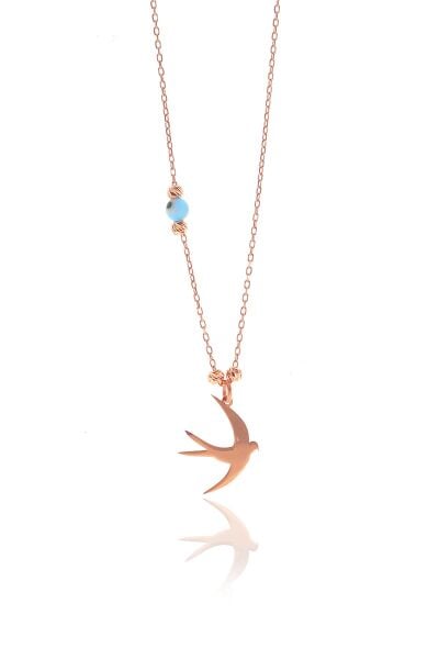 Gümüş rose martı kolye SGTL9003