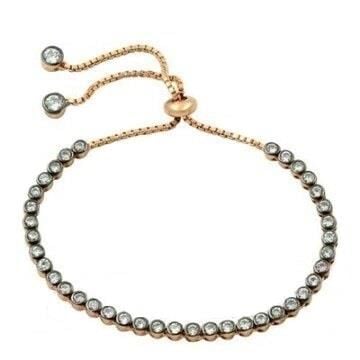 Rose suyolu zirkon taşlı bileklik bileklik6995