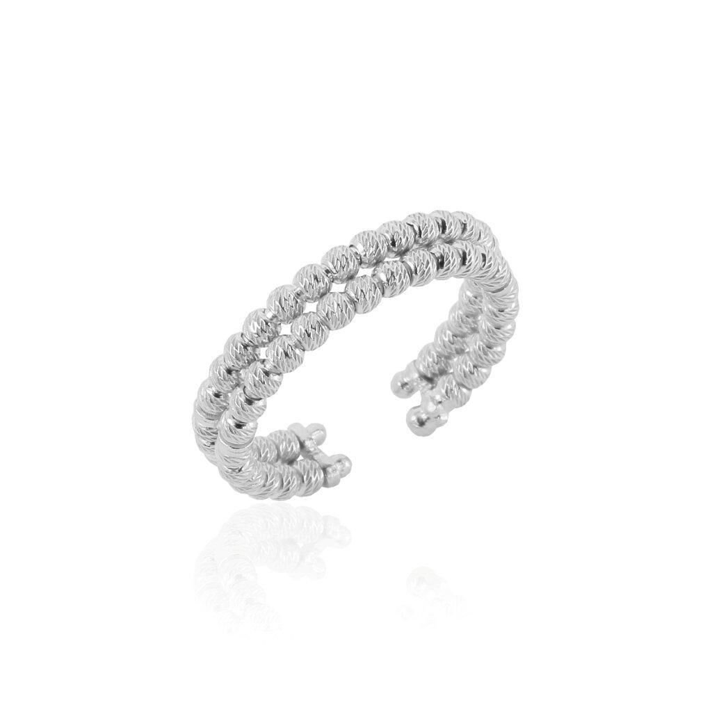 dorica rodyumlu ikili yüzük SGTL4509