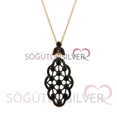 Siyah taşlı üçlü set set8266