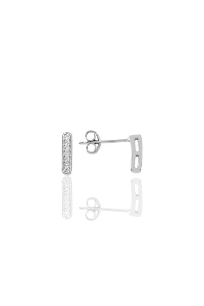 Gümüş  taşlı stick küpe SGTL10322