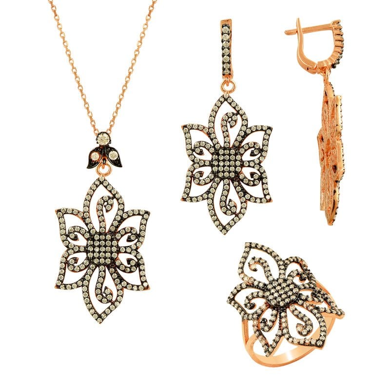 Zirkon taşlı üçlü set SGTL2291