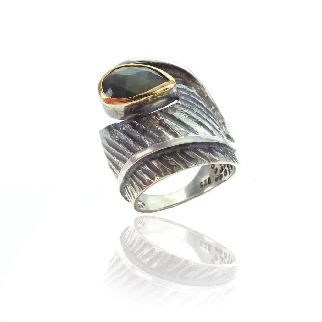 Özel Tasarım Otantik Dumanlı Kuvars Taşlı Yüzük SGTL7066