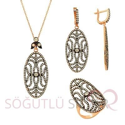 Zirkon taşlı üçlü set SGTL2288