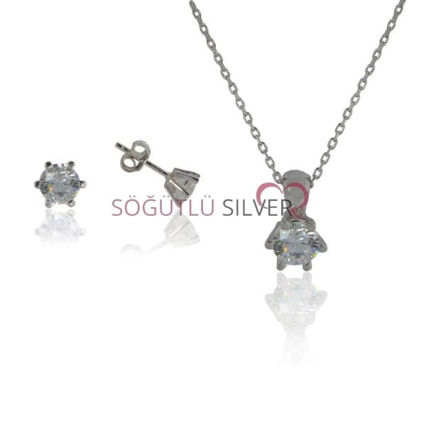 Zirkon taşlı iki set SGTL4515