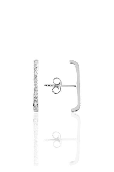 Gümüş zirkon taşlı style küpe SGTL10181BYZ