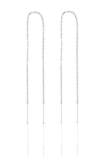 Gümüş zincir küpe Rose