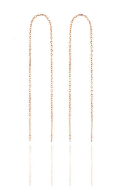 Gümüş zincir küpe