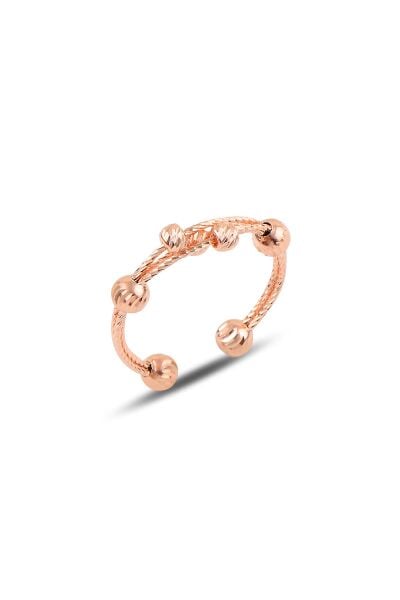 Gümüş ayarlamalı dorica yüzük SGTL9878ROSE