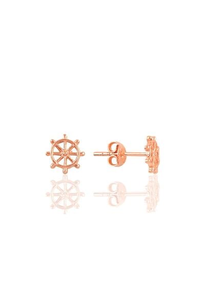 Gümüş rose gemi dümeni küpe SGTL10877ROSE