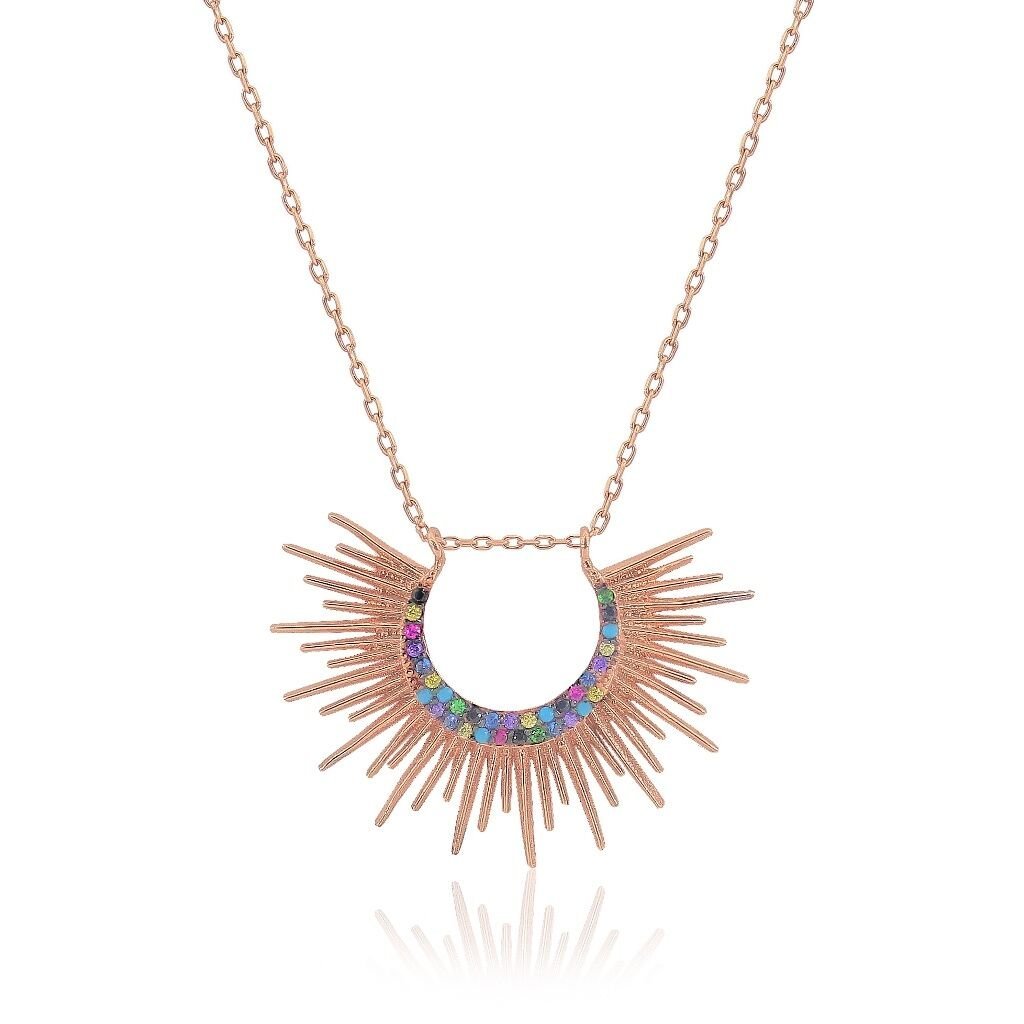 Güneş  rose  kolye SGTL3456