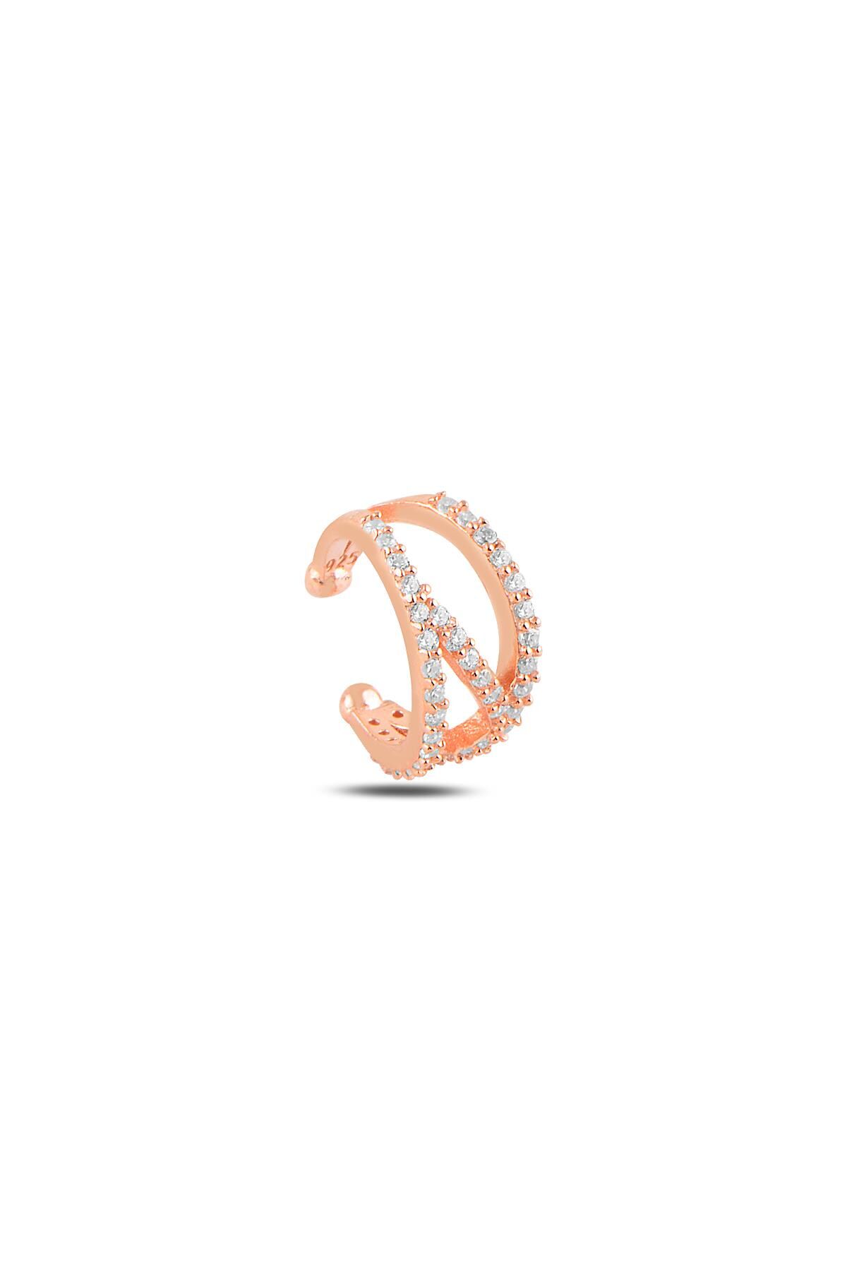 Gümüş kıkırdak küpe SGTL10054ROSE