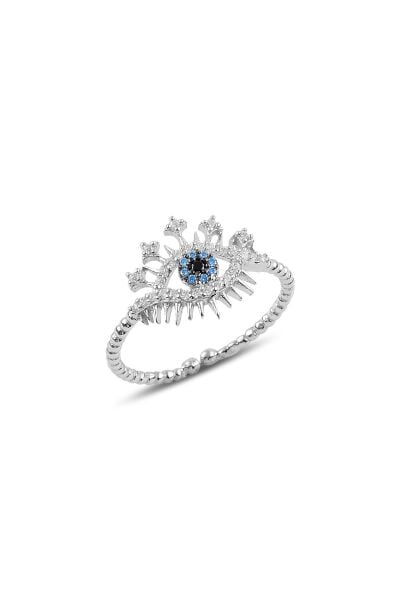 Gümüş ayarlamalı göz modeli yüzük SGTL10108RODAJ