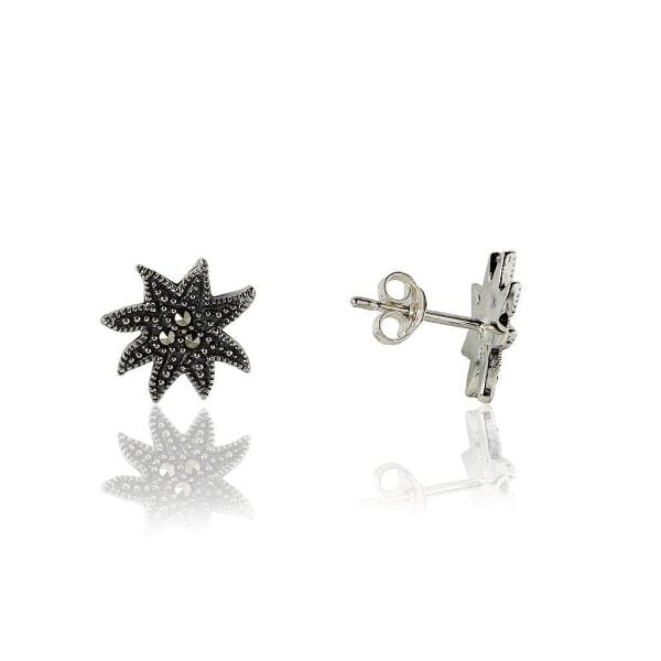 markazit taşlı mini güneş küpe SGTL4081