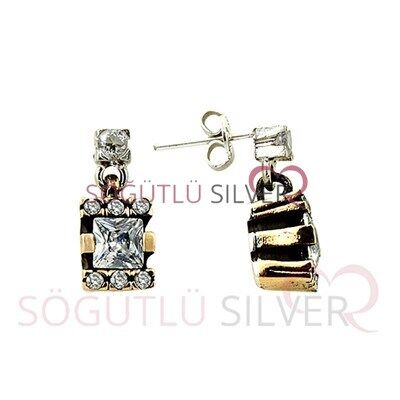 otantik zirkon taşlı tria üçlü set set8444