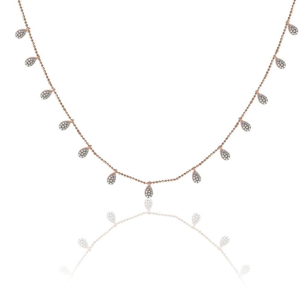 zirkon taşlı damlalı kolye SGTL5294
