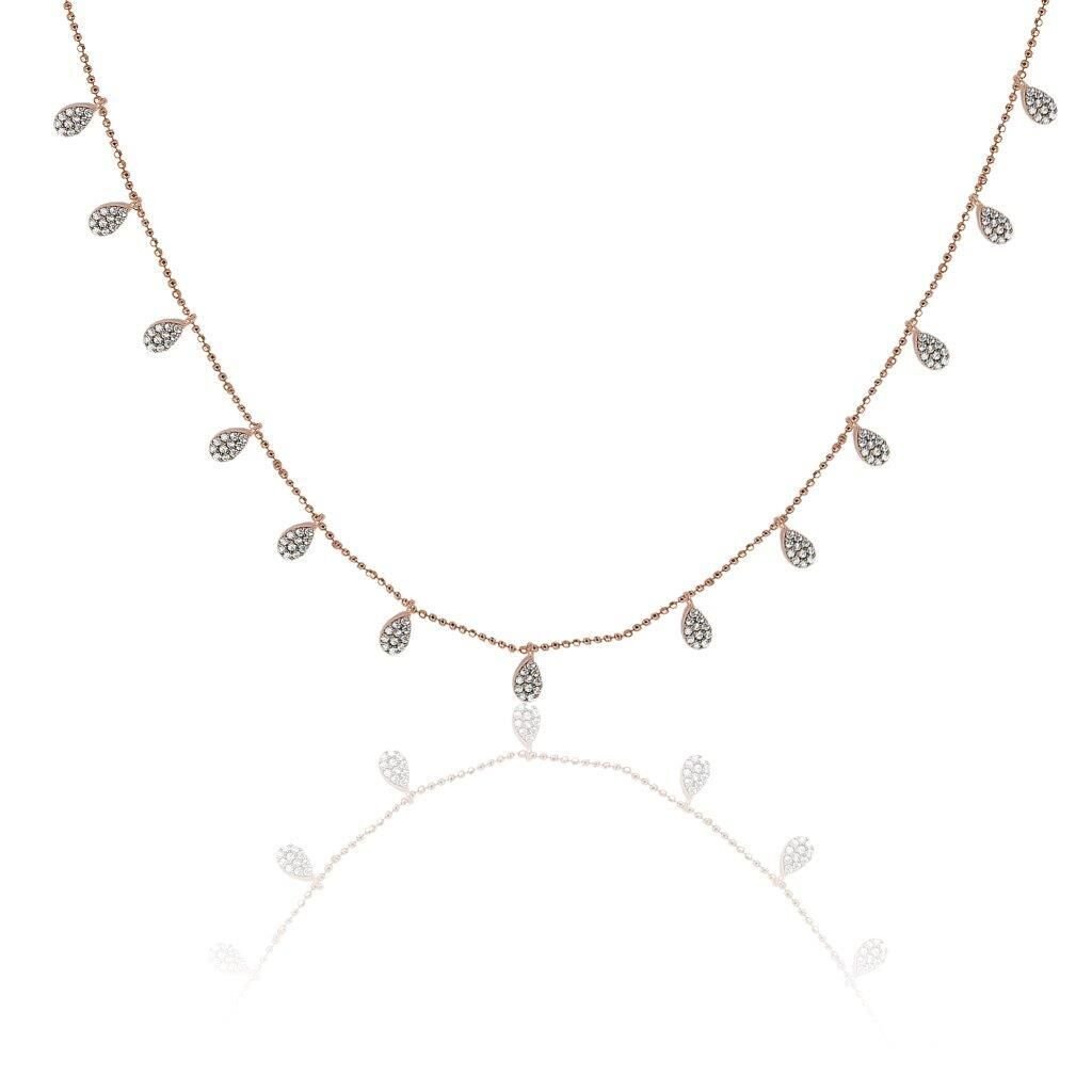 zirkon taşlı damlalı kolye SGTL5294