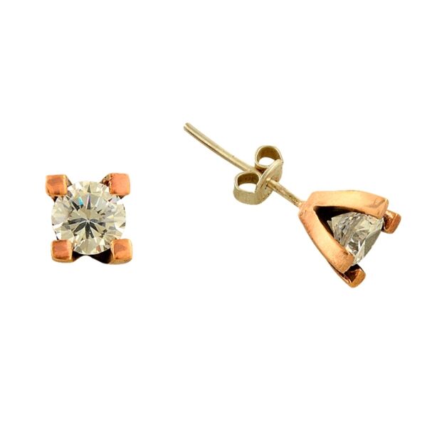 Zirkon tek  taşlı  küpe SGTL2262