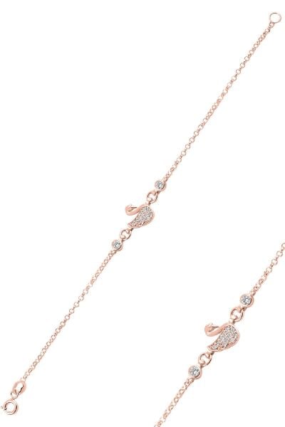 Gümüş  zirkon taşlı kuğu bileklik SGTL10395