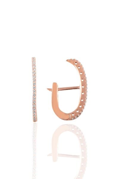 Gümüş style j modeli küpe SGTL10198BYZ