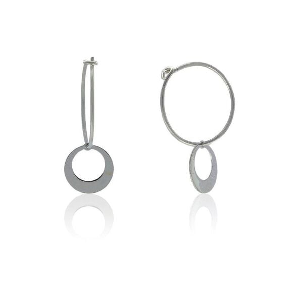 halkalar Gümüş Küpe SGTL5965