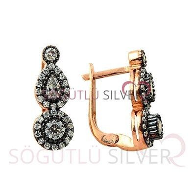 rose elmas montürlü tria damla modeli üçlü set set8433