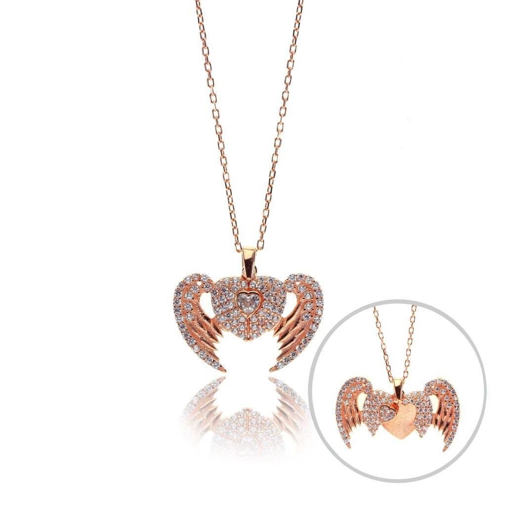 Kanatlanan kalp kolye SGTL7828