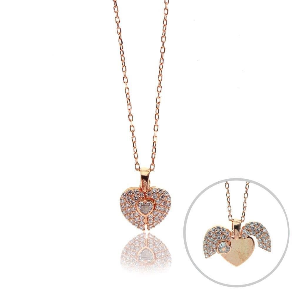 Açılan kalp kolye SGTL7830