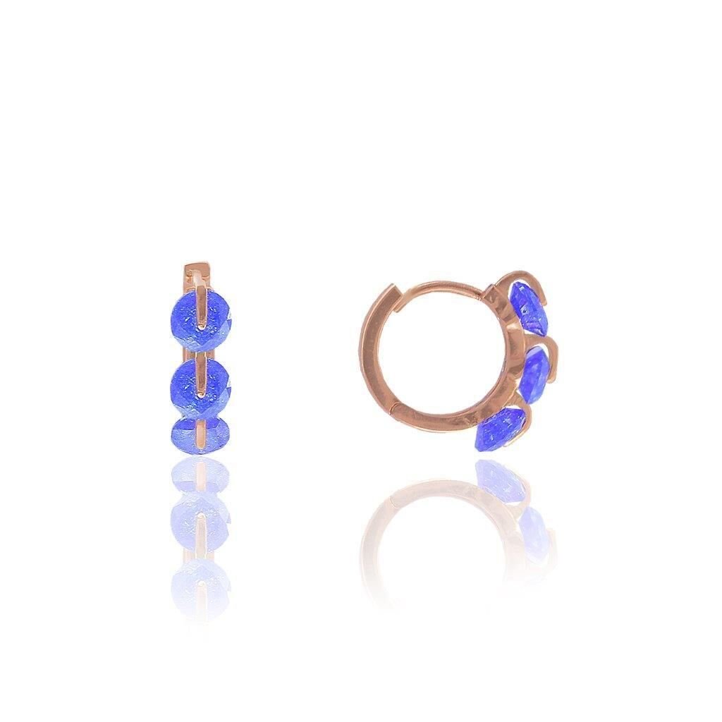 Kristalize Taşlı  Halka Küpe SGTL5975