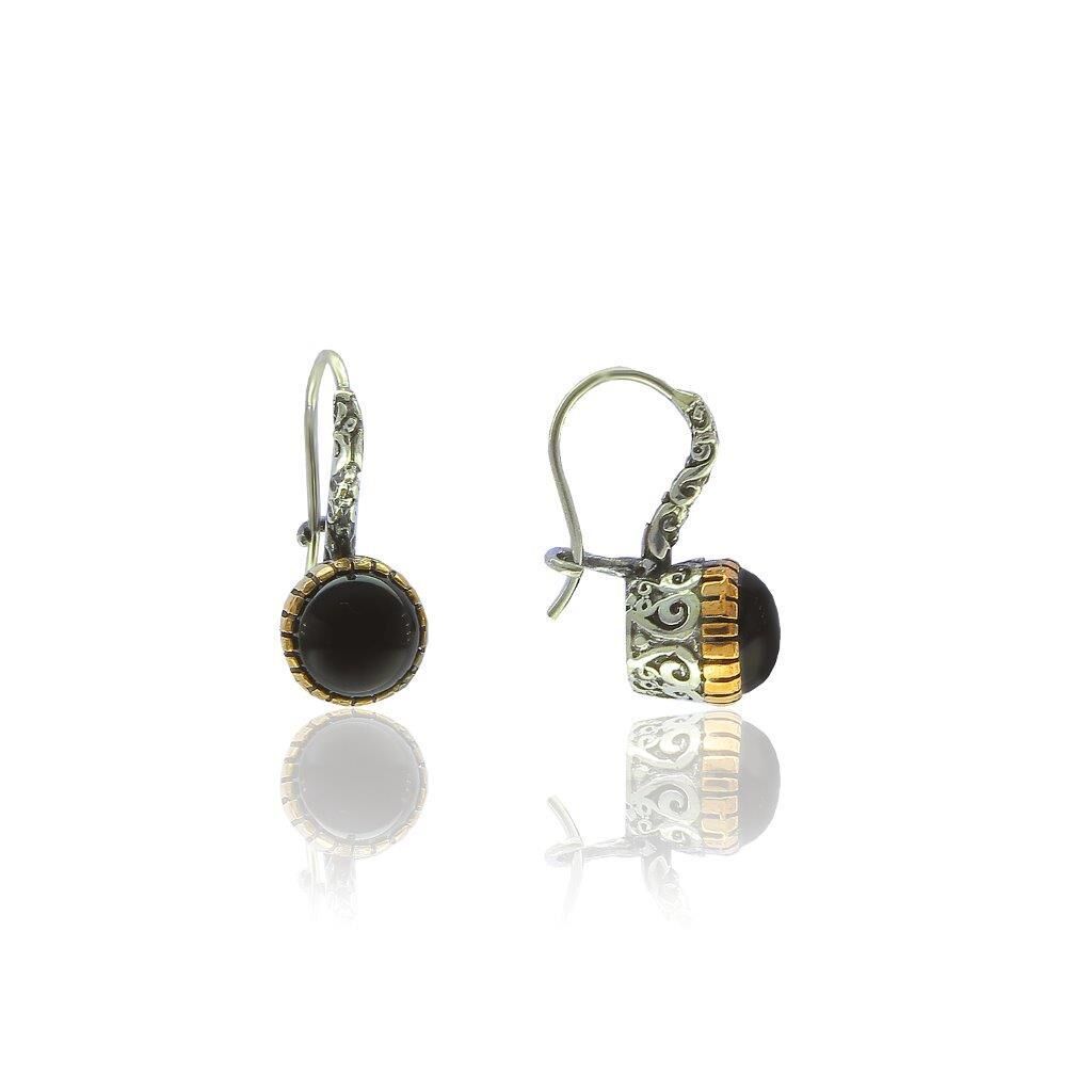 Onix Taşlı Gümüş Küpe SGTL5978