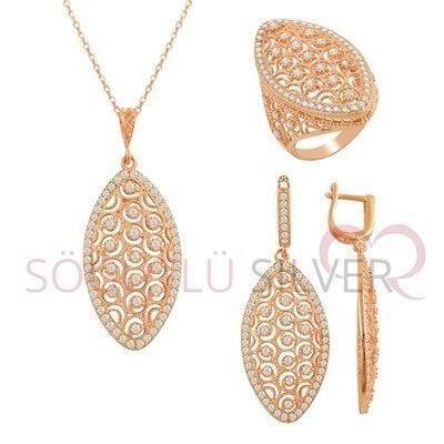 Modern tasarımlı rose üçlü set SGTL2363