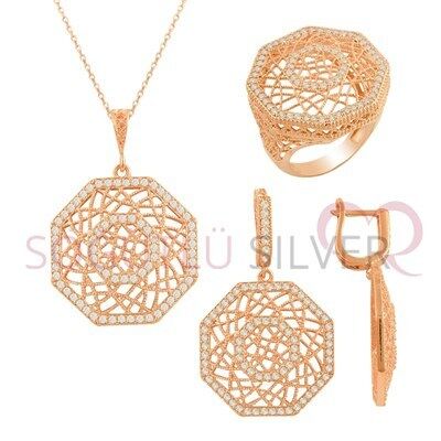 Modern tasarımlı rose üçlü set SGTL2362