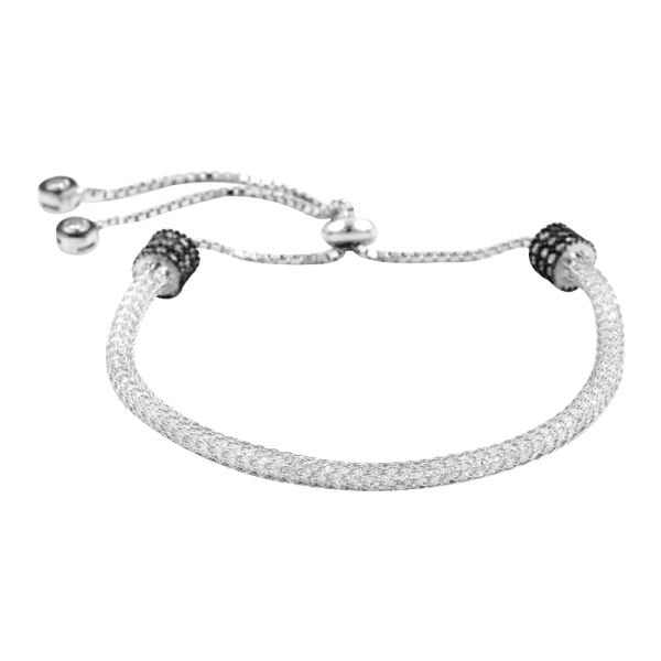 Rodyumlu file asansörlü  bileklik SGTL2367