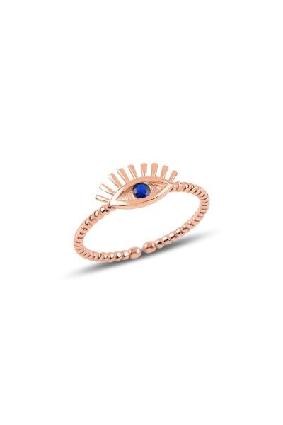 Gümüş ayarlamalı kirpik modeli yüzük SGTL9945SAFİR