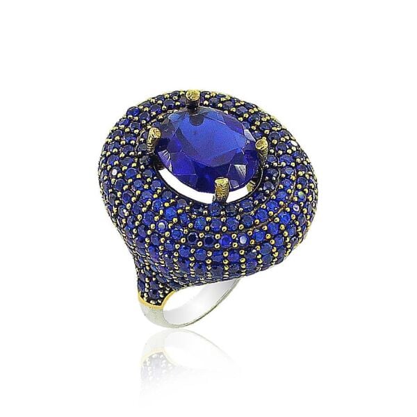 safir taşlı otantik yüzük SGTL3329