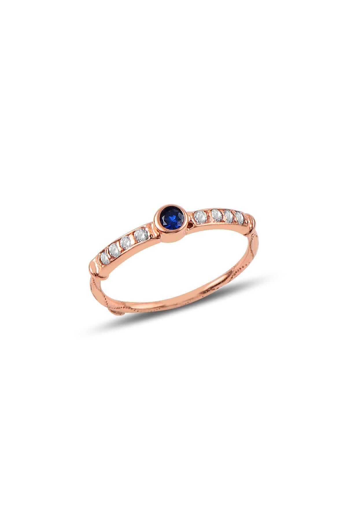 Gümüş ayarlamalı zirkon taşlı yüzük SGTL9951SAFİR