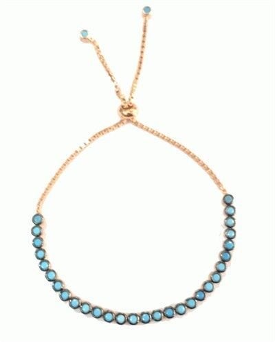 turkuaz taşlı  asansörlü bileklik bileklik6730