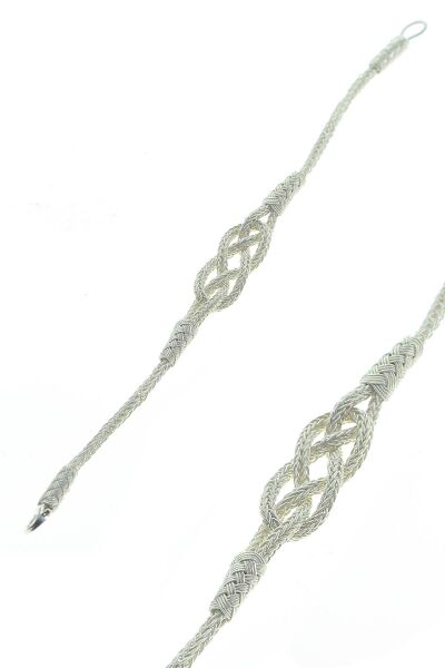 Gümüş kazaziye düğüm bileklik SGTL8616