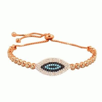 turkuaz taşlı  asansörlü bileklik bileklik6728