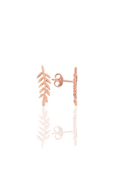 Gümüş yaprak modeli küpe SGTL9436